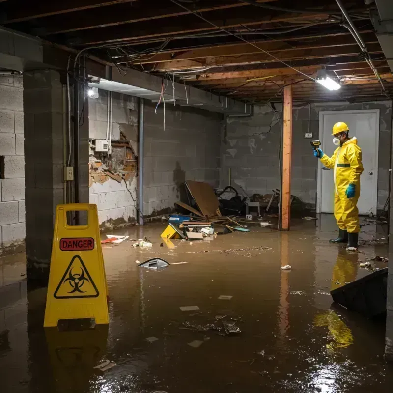 Flooded Basement Electrical Hazard in Kershaw County, SC Property